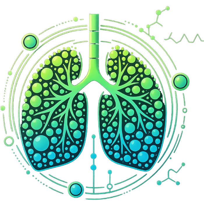 stylized human lung image